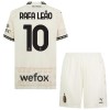 Conjunto (Camiseta+Pantalón Corto) AC Milan Rafael Leao 10 Cuarta Equipación 23-24 Blanca - Niño